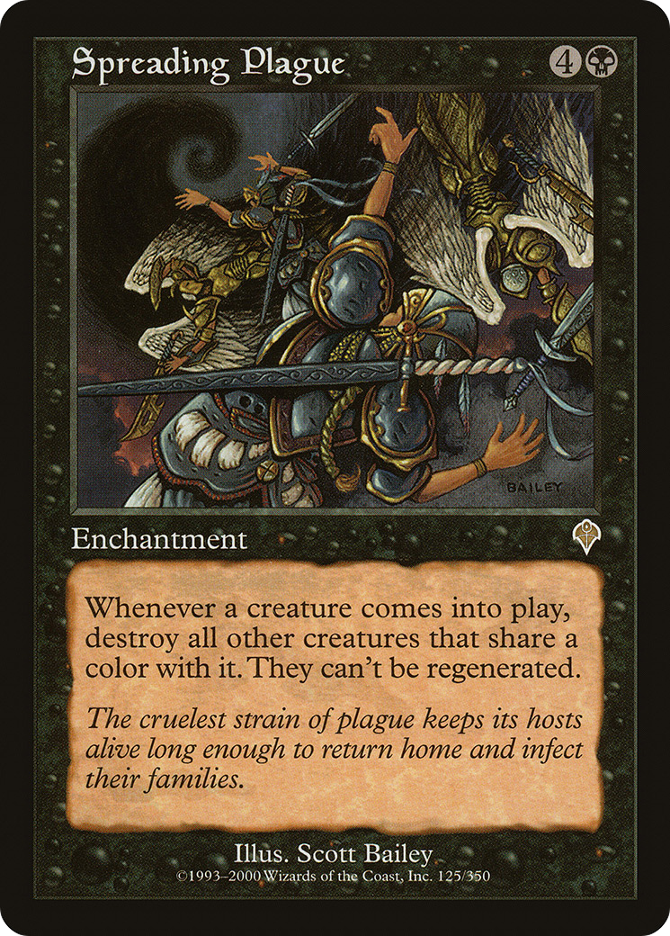 Spreading Plague (INV-125) [Invasion] Foil MTG Single Wizards of the Coast