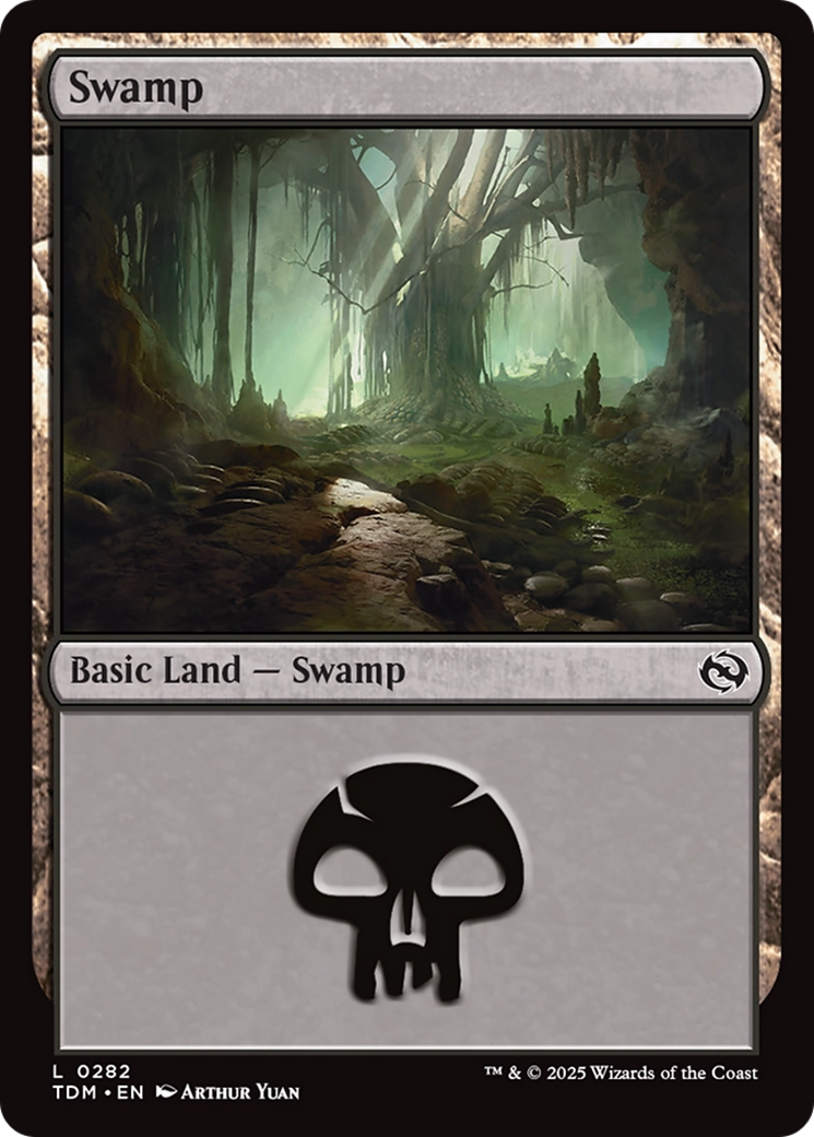Swamp (0282) (TDM-282) [Tarkir: Dragonstorm] MTG Single Wizards of the Coast