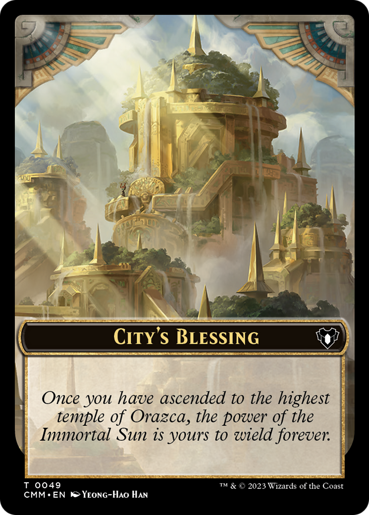 City's Blessing Token [Tokens] Commander Masters Tokens MTG Single Magic: The Gathering