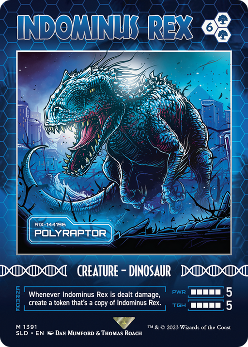 Indominus Rex - Polyraptor (SLD-1391) [Secret Lair Drop] (Borderless) MTG Single Wizards of the Coast