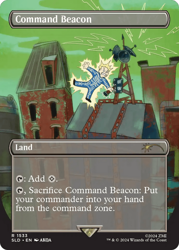 Command Beacon (SLD-1533) [Secret Lair] Drop (Borderless) MTG Single Wizards of the Coast