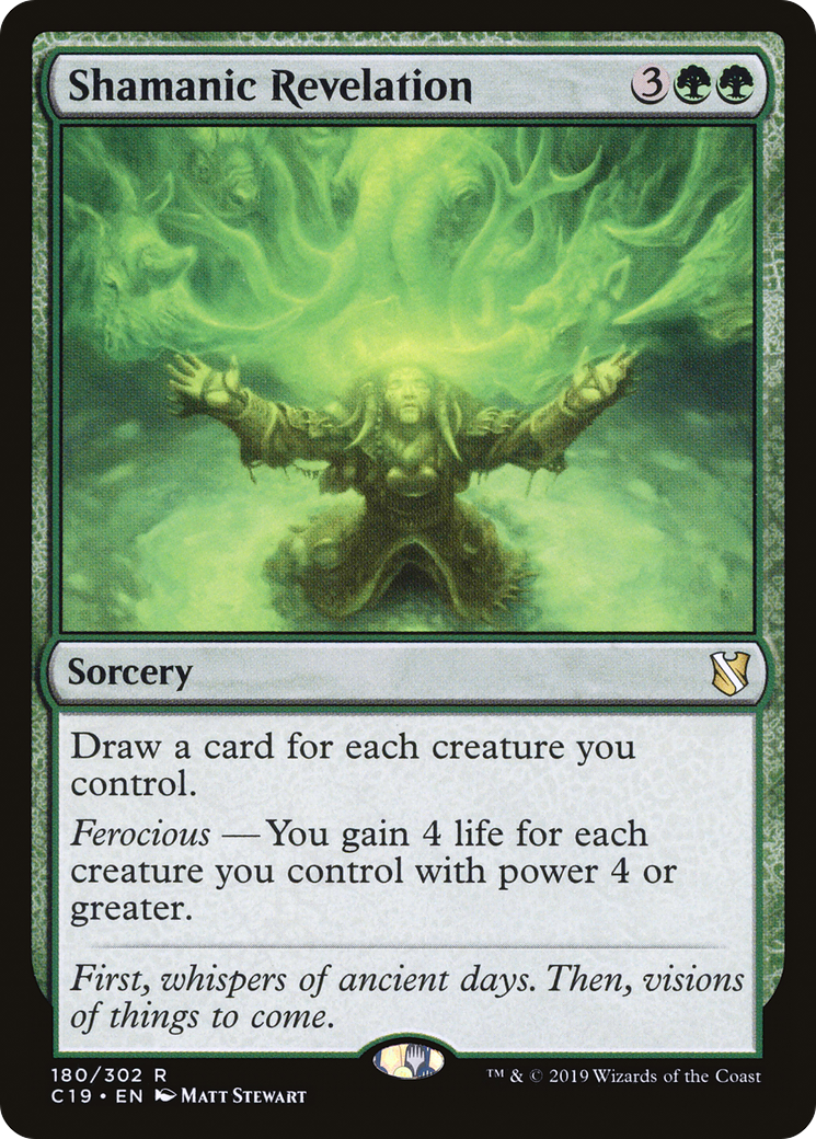 Shamanic Revelation (C19-180) [Commander 2019] MTG Single Wizards of the Coast