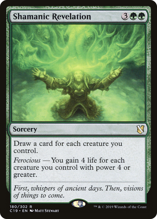 Shamanic Revelation (C19-180) [Commander 2019] MTG Single Wizards of the Coast