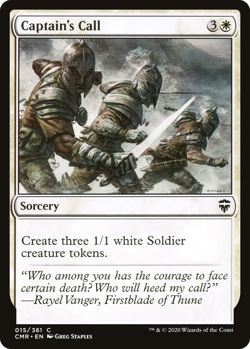 Captain's Call (CMR-015) [Commander Legends] Foil MTG Single Wizards of the Coast