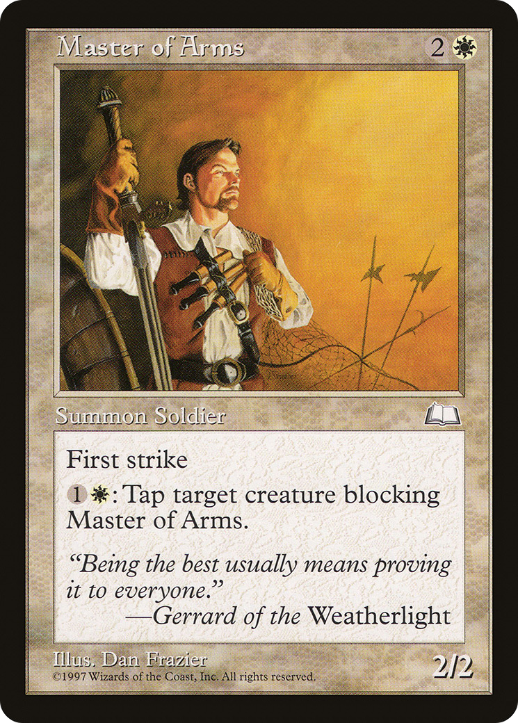 Master of Arms (WTH-020) [Weatherlight] MTG Single Wizards of the Coast