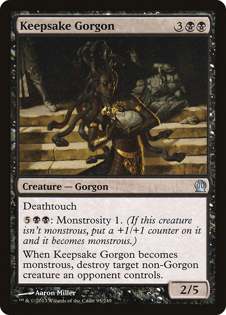Keepsake Gorgon (THS-093) [Theros] MTG Single Wizards of the Coast