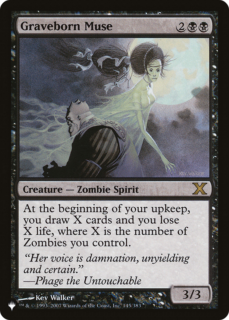 Graveborn Muse (LIST-145/383) [Mystery Booster] The List MTG Single Wizards of the Coast
