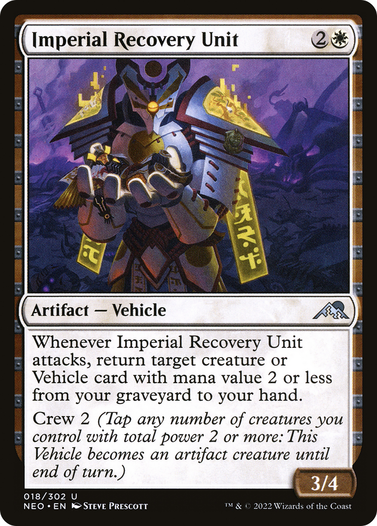 Imperial Recovery Unit (NEO-018) [Kamigawa: Neon Dynasty] MTG Single Wizards of the Coast