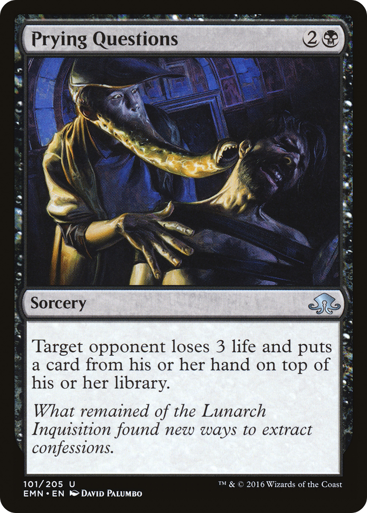 Prying Questions (EMN-101) [Eldritch Moon] Foil MTG Single Wizards of the Coast