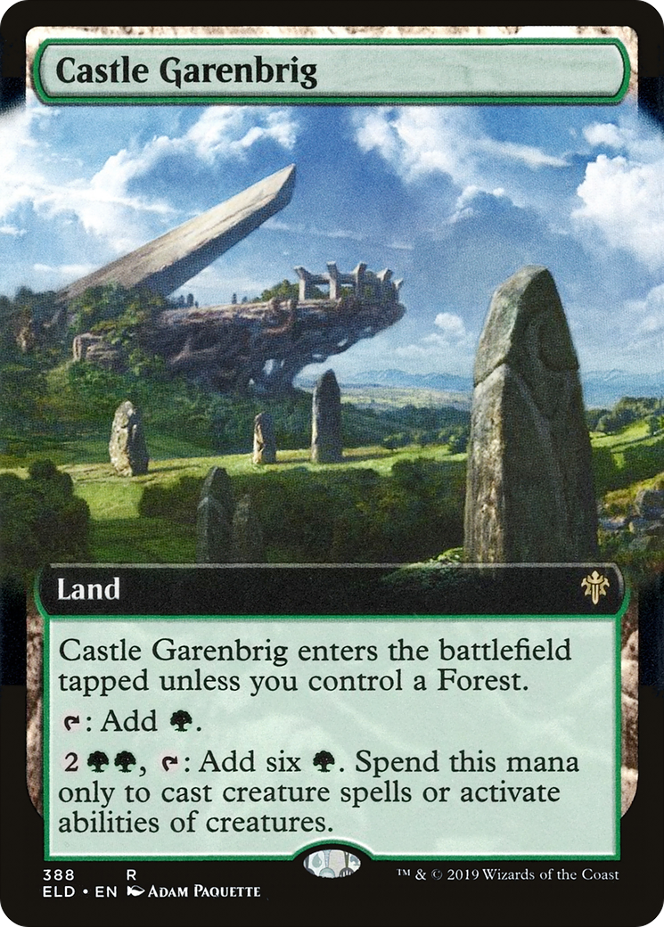Castle Garenbrig (ELD-388) [Throne of Eldraine] (Extended Art) MTG Single Wizards of the Coast