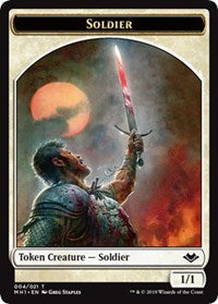 Soldier (004) // Construct (017) Double-Sided Token [Tokens] Modern Horizons Tokens MTG Single Magic: The Gathering