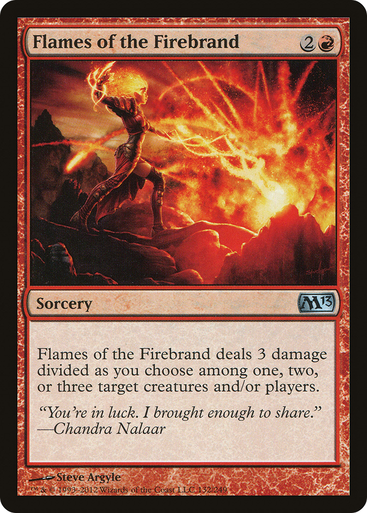 Flames of the Firebrand (M13-132) [Magic 2013] Foil MTG Single Wizards of the Coast