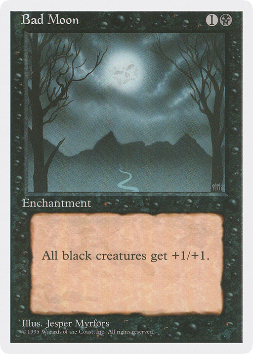 Bad Moon (4ED-120) [Fourth Edition] MTG Single Wizards of the Coast