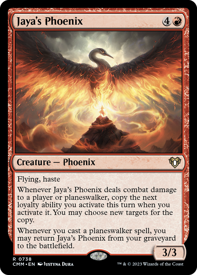 Jaya's Phoenix (CMM-738) [Commander Masters] MTG Single Wizards of the Coast