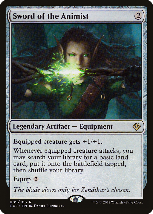 Sword of the Animist (AC2-089) [Misc] Archenemy: Nicol Bolas MTG Single Wizards of the Coast