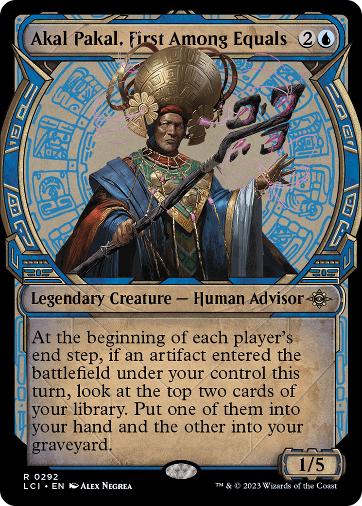 Akal Pakal, First Among Equals (LCI-292) [The Lost Caverns of Ixalan] (Showcase) Foil MTG Single Wizards of the Coast