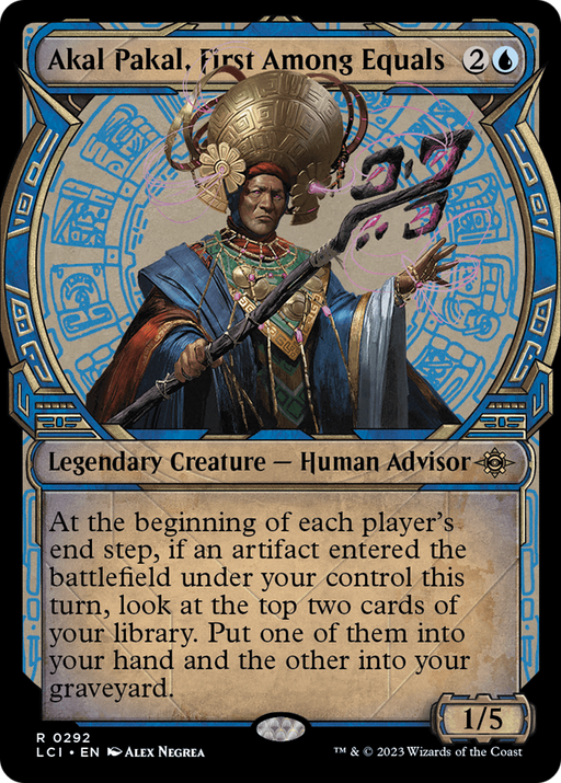 Akal Pakal, First Among Equals (LCI-292) [The Lost Caverns of Ixalan] (Showcase) Foil MTG Single Wizards of the Coast