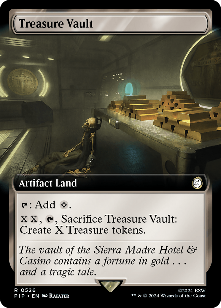 Treasure Vault (PIP-526) [Fallout] (Extended Art) MTG Single Wizards of the Coast