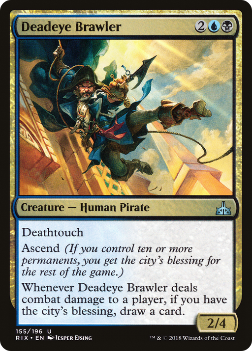Deadeye Brawler (RIX-155) [Rivals of Ixalan] Foil MTG Single Wizards of the Coast