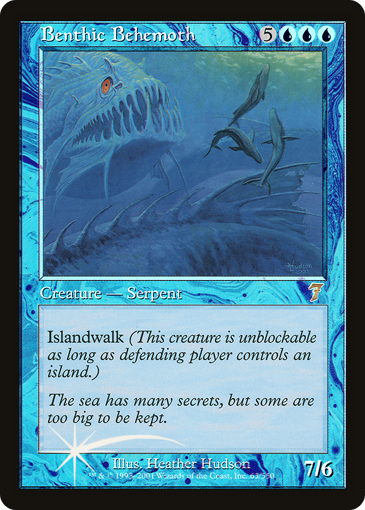 Benthic Behemoth (7ED-63) [Seventh Edition] Foil MTG Single Wizards of the Coast