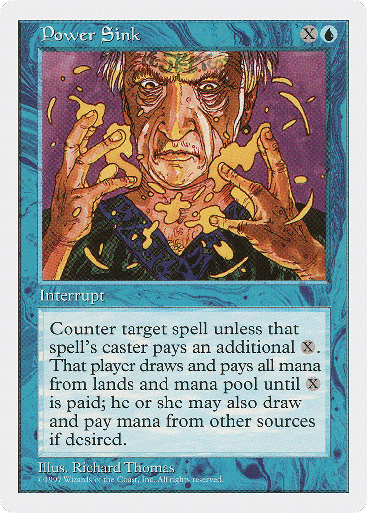 Power Sink (5ED-111) [Fifth Edition] MTG Single Wizards of the Coast
