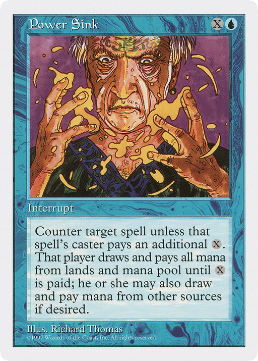 Power Sink (5ED-111) [Fifth Edition] MTG Single Wizards of the Coast