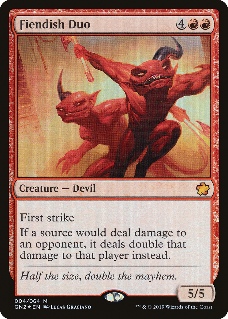 Fiendish Duo (GN2-004) [Misc] Game Night 2019 Foil MTG Single Wizards of the Coast