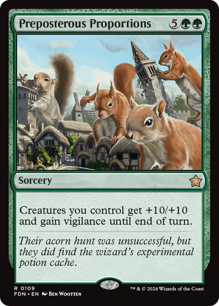 Preposterous Proportions (FDN-109) [Foundations] MTG Single Wizards of the Coast
