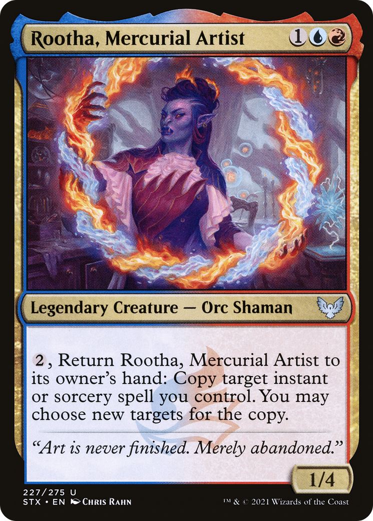 Rootha, Mercurial Artist (STX-227) [Strixhaven: School of Mages] Foil MTG Single Wizards of the Coast