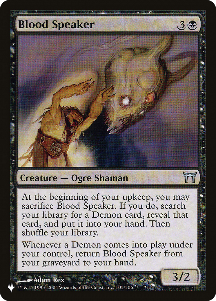 Blood Speaker (LIST-CHK-103) [Mystery Booster] The List MTG Single Wizards of the Coast
