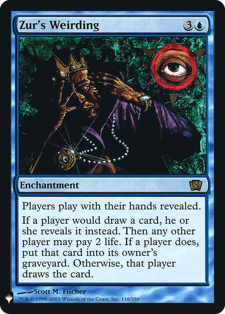Zur's Weirding (LIST-8ED-116) [Mystery Booster] The List Foil MTG Single Wizards of the Coast