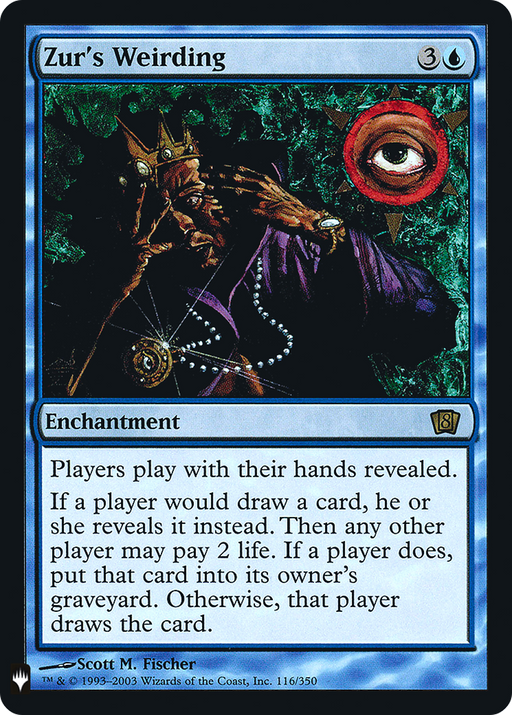 Zur's Weirding (LIST-8ED-116) [Mystery Booster] The List Foil MTG Single Wizards of the Coast