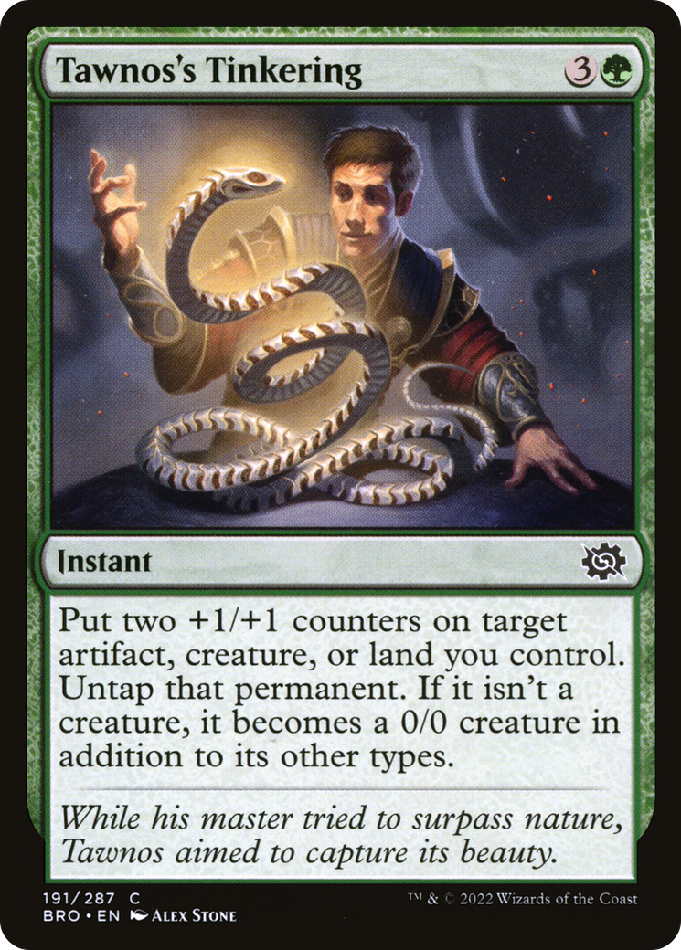 Tawnos's Tinkering (BRO-191) [The Brothers' War] Foil MTG Single Wizards of the Coast