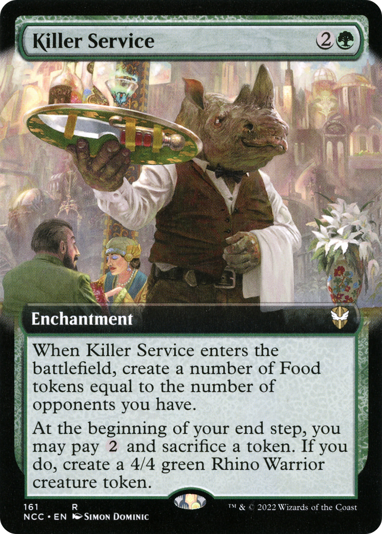 Killer Service (NCC-161) [New Capenna Commander] (Extended Art) MTG Single Wizards of the Coast