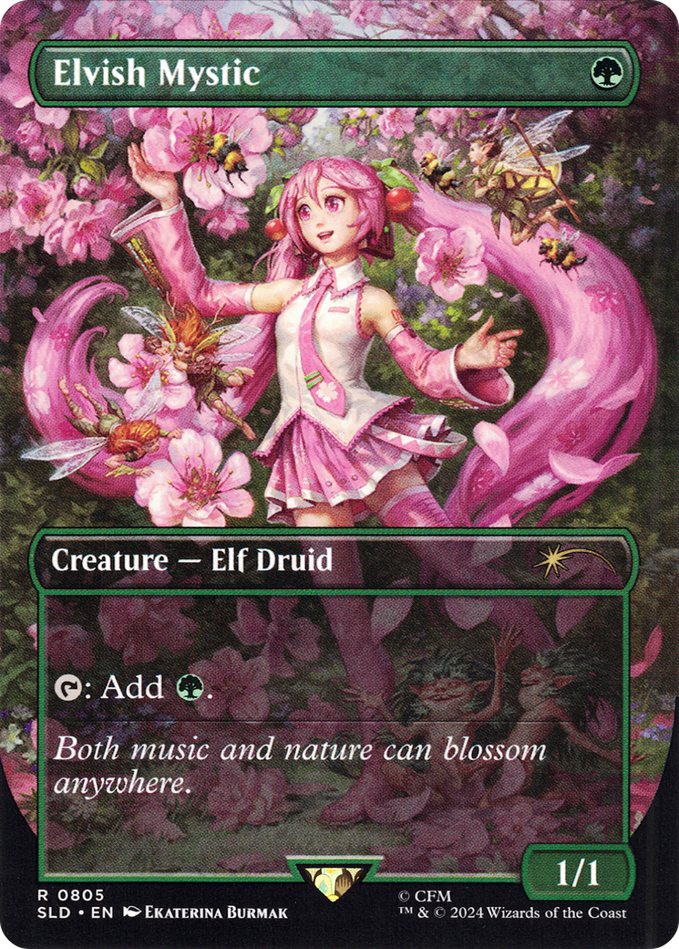 Elvish Mystic (0805) (SLD-805) [Secret Lair] Drop MTG Single Wizards of the Coast