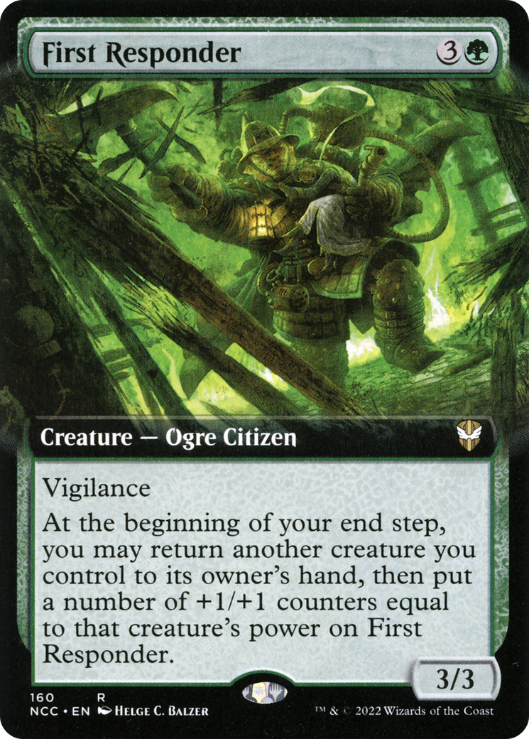 First Responder (NCC-160) [New Capenna Commander] (Extended Art) MTG Single Wizards of the Coast