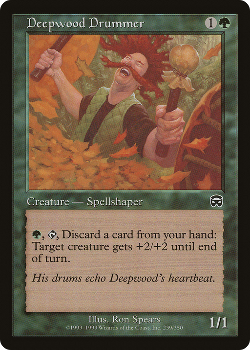 Deepwood Drummer (MMQ-239) [Mercadian Masques] MTG Single Wizards of the Coast