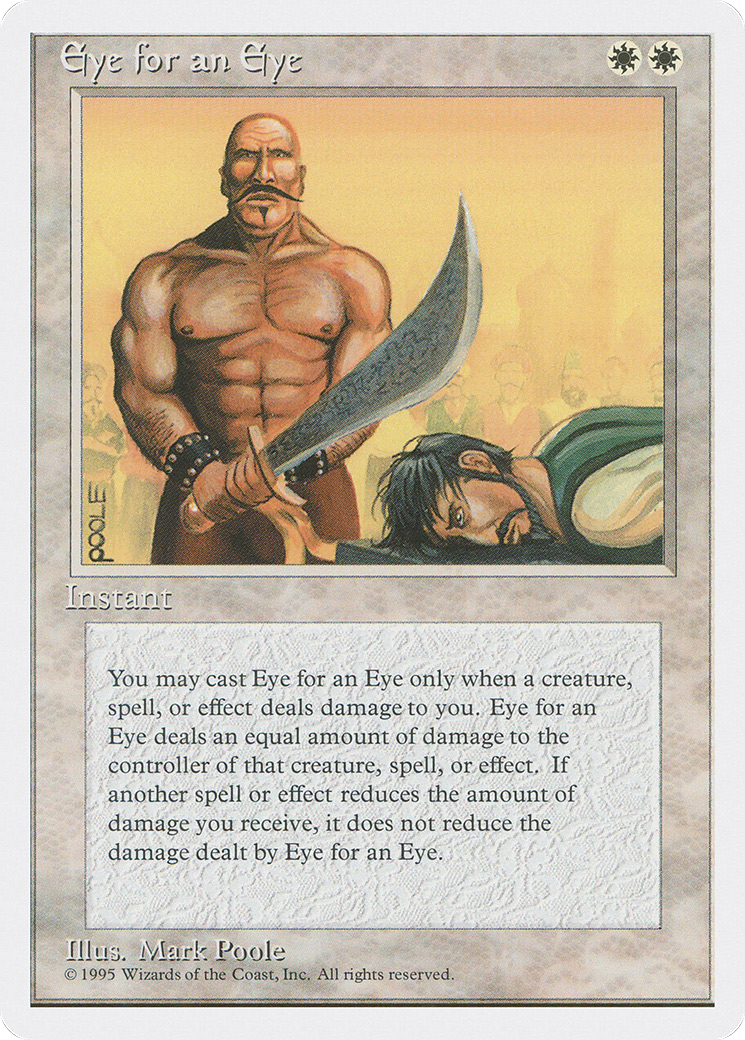 Eye for an Eye (4ED-025) [Fourth Edition] MTG Single Wizards of the Coast