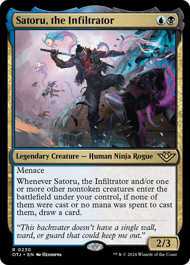 Satoru, the Infiltrator (OTJ-230) [Outlaws of Thunder Junction] MTG Single Wizards of the Coast