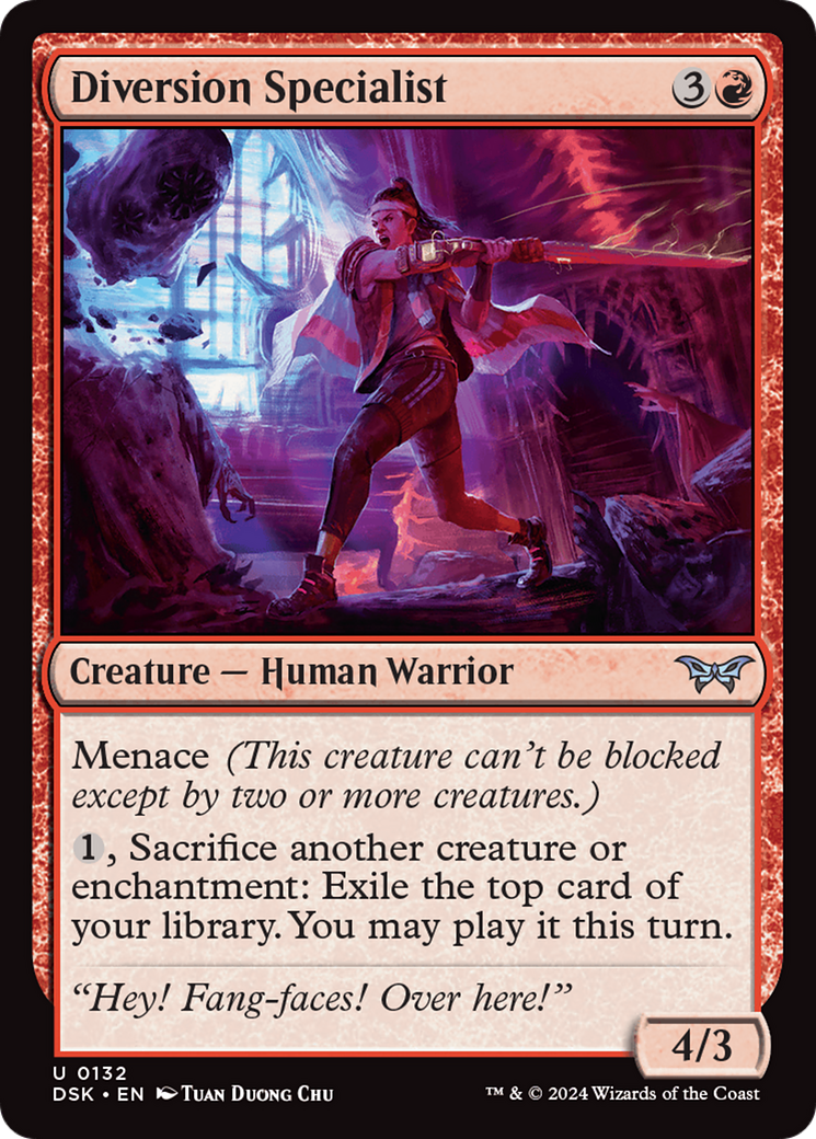 Diversion Specialist (DSK-132) [Duskmourn: House of Horror] Foil MTG Single Wizards of the Coast
