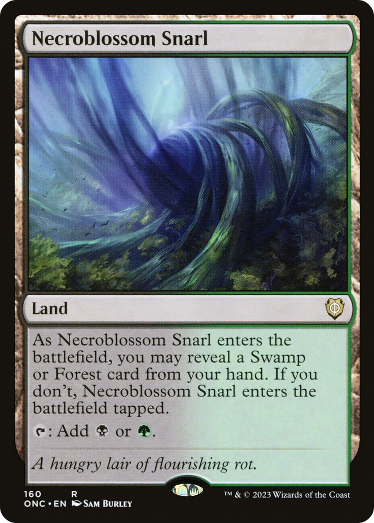 Necroblossom Snarl (ONC-160) [Phyrexia: All Will Be One Commander] MTG Single Wizards of the Coast