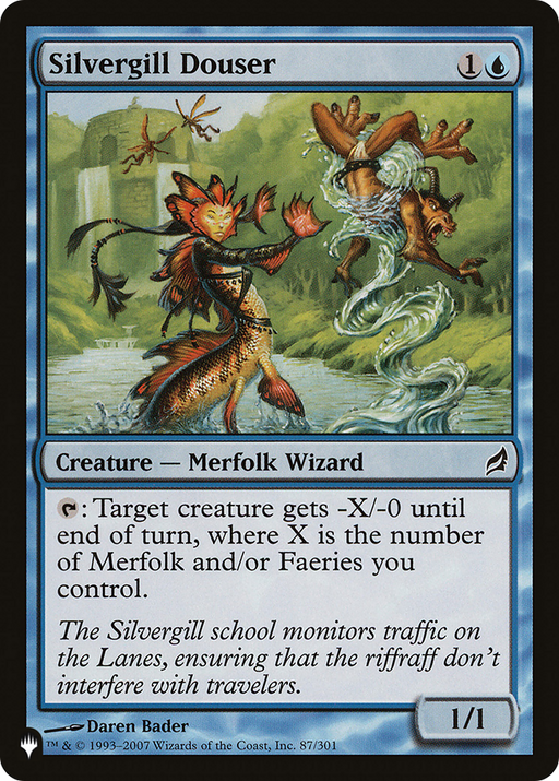 Silvergill Douser (LIST-LRW-87) [Mystery Booster] The List MTG Single Wizards of the Coast