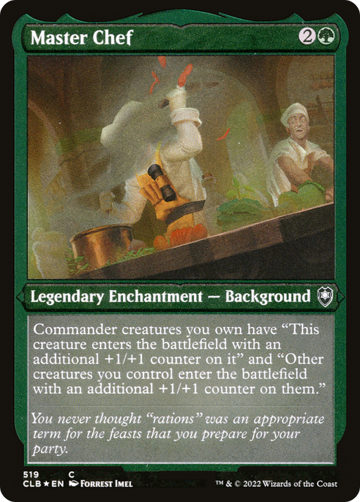 Master Chef (CLB-519) [Commander Legends: Battle for Baldur's Gate] Foil MTG Single Wizards of the Coast