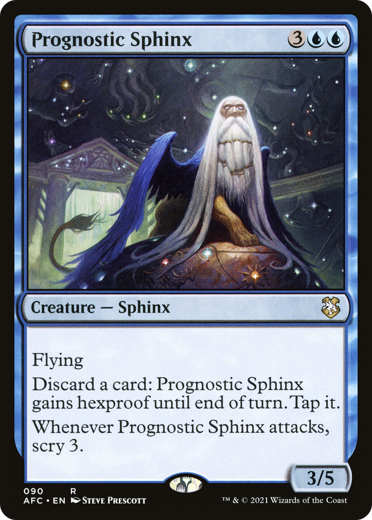 Prognostic Sphinx (AFC-090) [Forgotten Realms Commander] MTG Single Wizards of the Coast