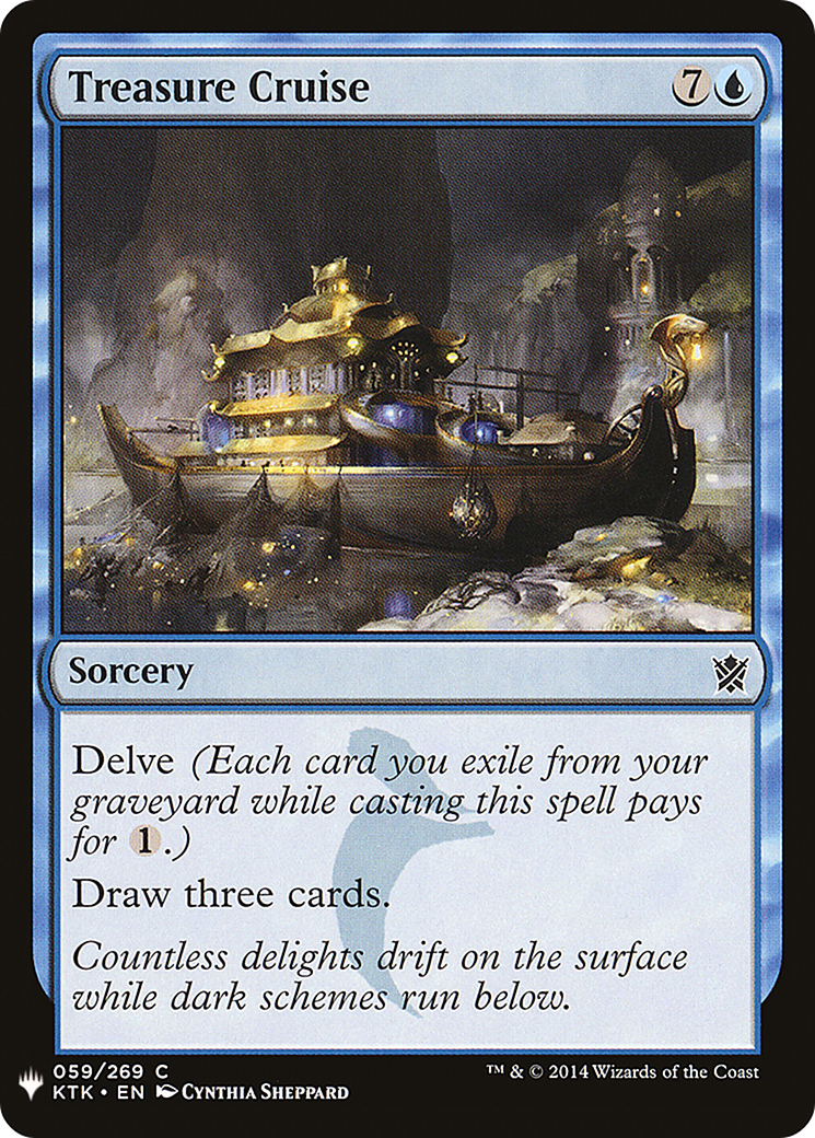 Treasure Cruise (LIST-KTK-59) [Mystery Booster] The List MTG Single Wizards of the Coast