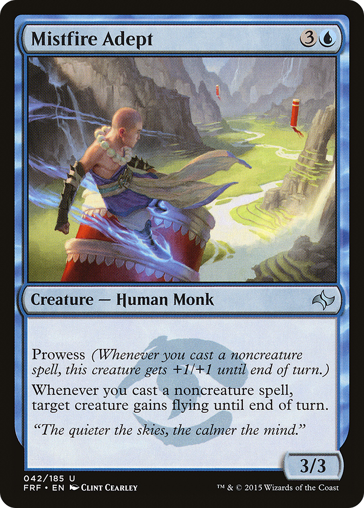 Mistfire Adept (FRF-042) [Fate Reforged] Foil MTG Single Wizards of the Coast