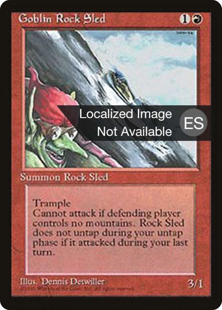 Goblin Rock Sled (4BB-) [Fourth Edition Foreign Black Border] MTG Single Wizards of the Coast