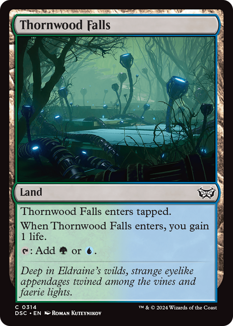 Thornwood Falls (DSC-314) [Duskmourn: House of Horror Commander] MTG Single Wizards of the Coast