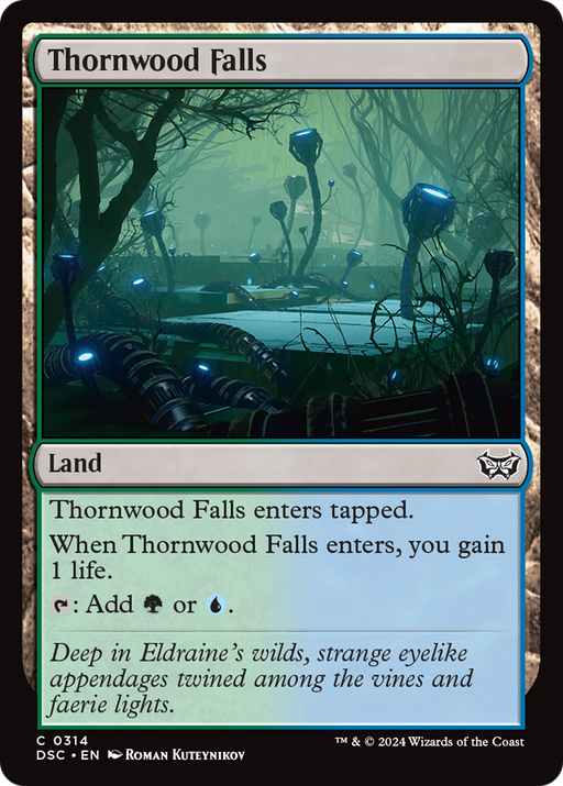 Thornwood Falls (DSC-314) [Duskmourn: House of Horror Commander] MTG Single Wizards of the Coast