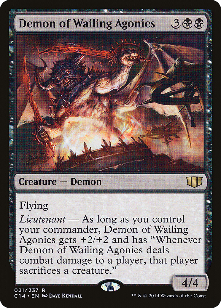 Demon of Wailing Agonies (C14-021) [Commander 2014] MTG Single Wizards of the Coast